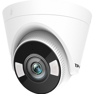 普联TP-LINK TL-IPC445EP-WB 暗夜全彩网络摄像机E半球PoE/DC供电长存储语音通话高清智能人形侦测远程监控头