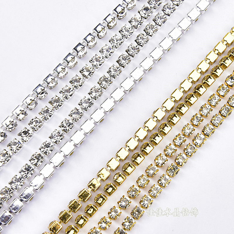 DIYd型水钻密爪钻服饰配件爪链