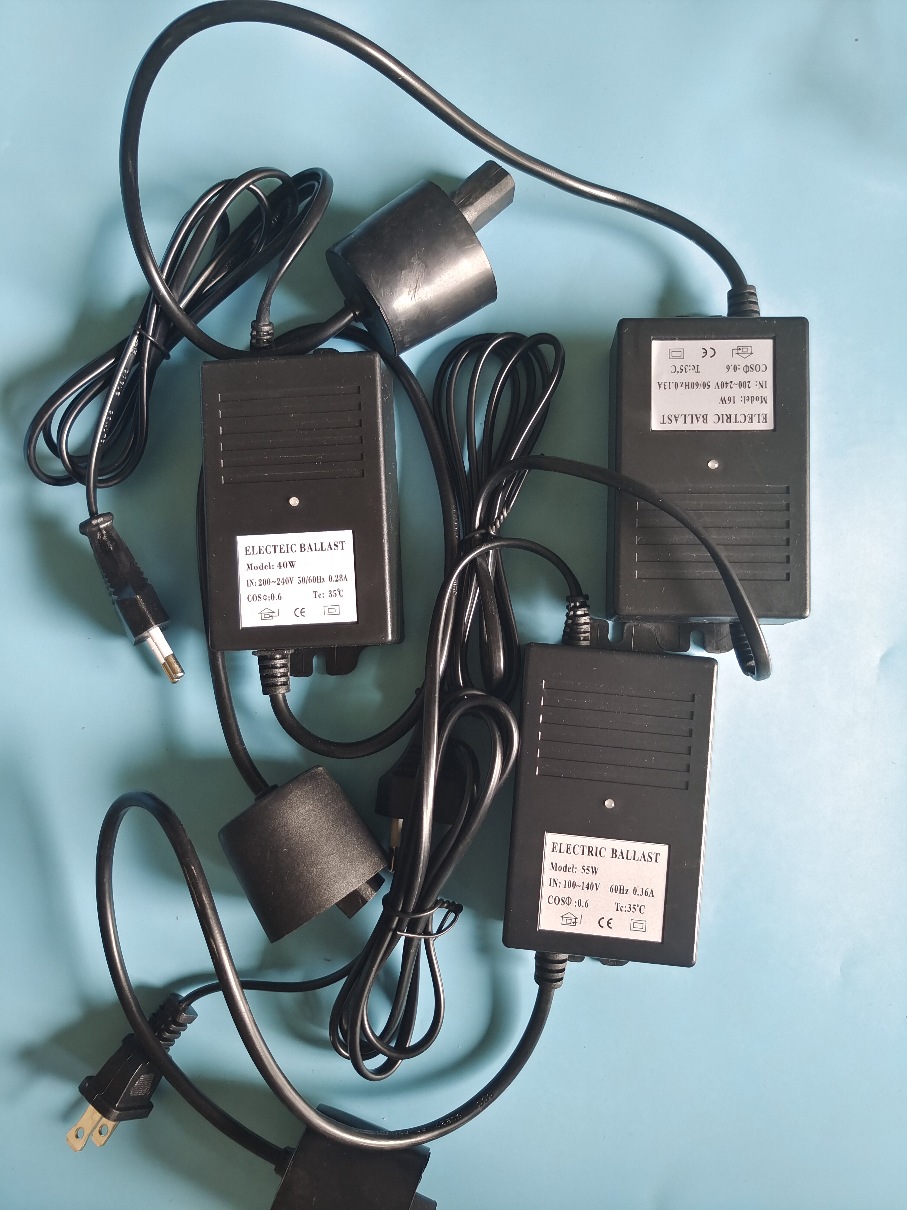 紫外线水处理单端4针专用电子镇流器uv灯镇流器带显示灯6w--80w