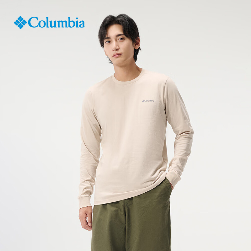 Columbia秋冬户外长袖T恤男