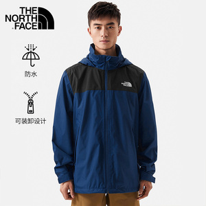 TheNorthFace北面户外男冲锋衣防水透气23秋冬新款夹克外套7WCU