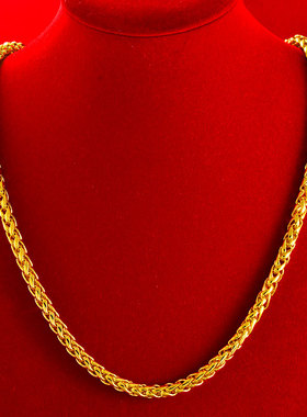 沙金马鞭链男女嘻哈风项链