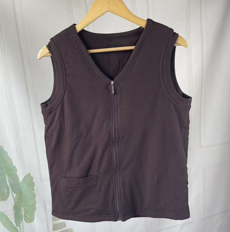 100%桑蚕丝内胆男保暖马甲背心