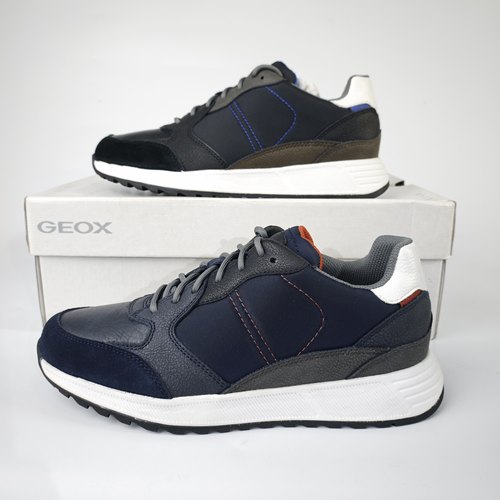 上海专柜撤柜GEOX健乐士/杰欧适男士牛皮运动鞋透气休闲鞋U36F1A
