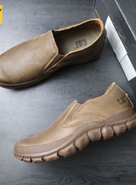 42/40码 CAT卡特男士户外休闲鞋一脚蹬防滑运动鞋P724804