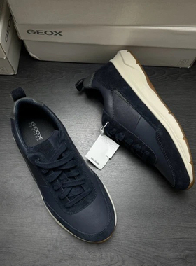 GEOX杰欧适男士翻牛皮革休闲鞋运动鞋U36CZA C4002