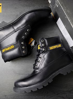 CAT卡特撤柜Colorado 防水马丁靴耐磨防滑户外靴黑色p110966微瑕