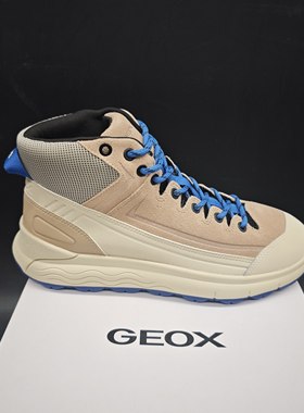 专柜撤柜25新品GEOX健乐士男鞋时尚撞色拼色高帮休闲鞋152091-05