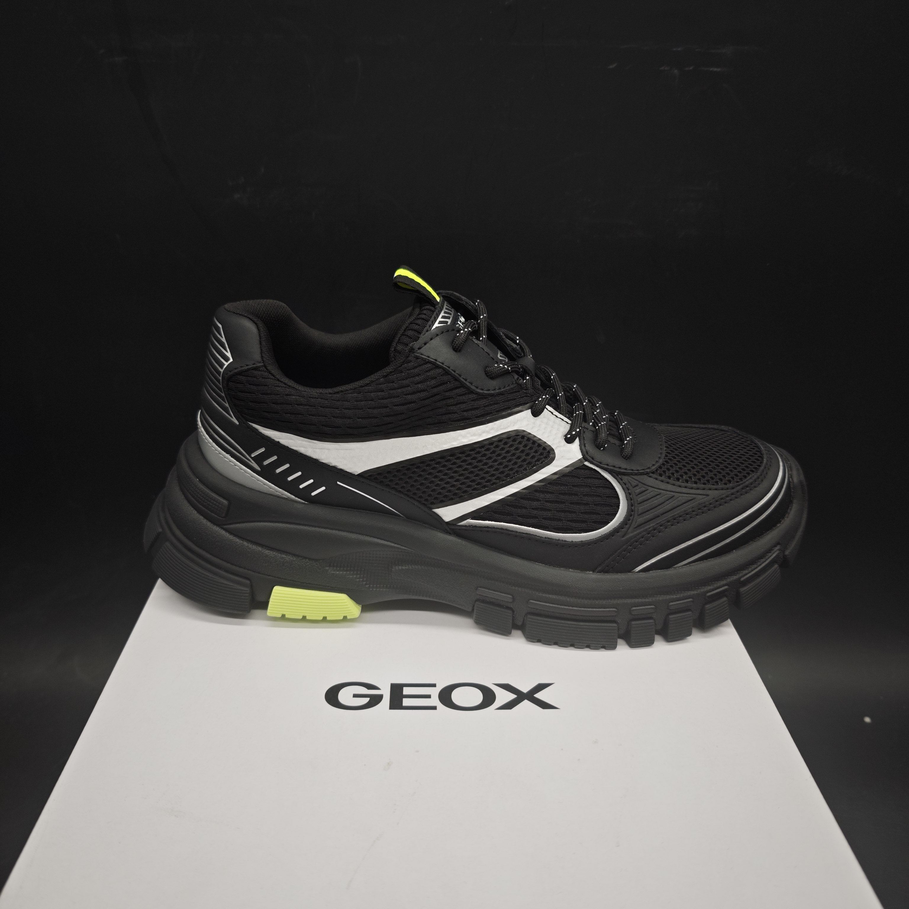 专柜撤柜25年新品GEOX健乐士男士运动低帮时尚休闲鞋 151300-99