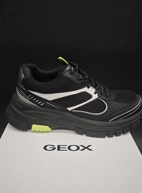 专柜撤柜25年新品GEOX健乐士男士运动低帮时尚休闲鞋 151300-99