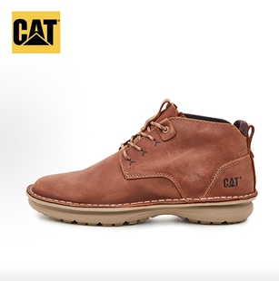 CAT卡特专柜撤柜VIEWFINDER系列休闲工装靴棕红色p725354微瑕