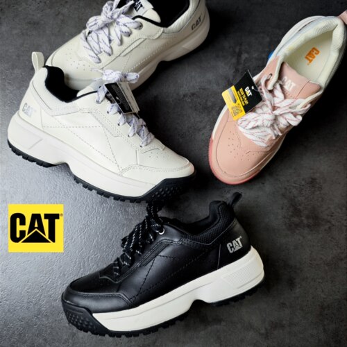 卡特cat撤柜女鞋春秋舒适厚底老爹鞋简约潮流日常舒 p311737微瑕