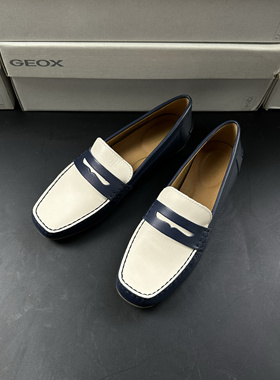 GEOX杰欧适健乐士女士一脚蹬休闲皮鞋 D25BMA CF45V