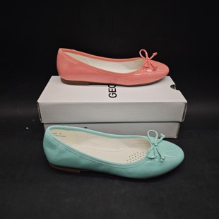 GEOX健乐士专柜撤柜女士牛皮革芭蕾舞鞋 151255