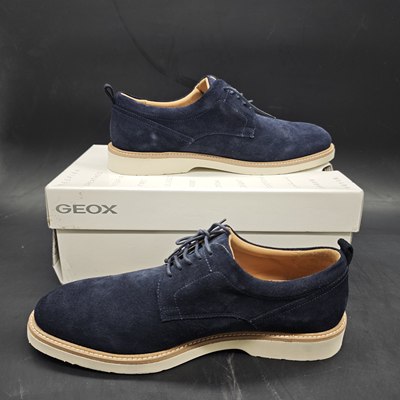 44码 GEOX健乐士专柜撤柜男士牛剖层革鞋 U35EEA C4002