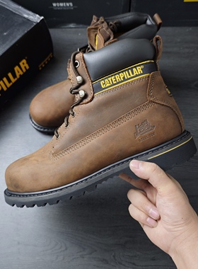 44码 CAT卡特钢头款钢头鞋防砸防滑牛皮经典P708029 p708030微瑕