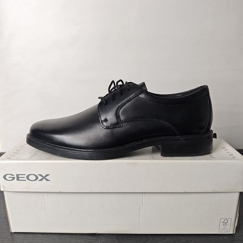 39 44码GEOX健乐士专柜撤柜男士休闲皮系带商务皮鞋U024VB C9999