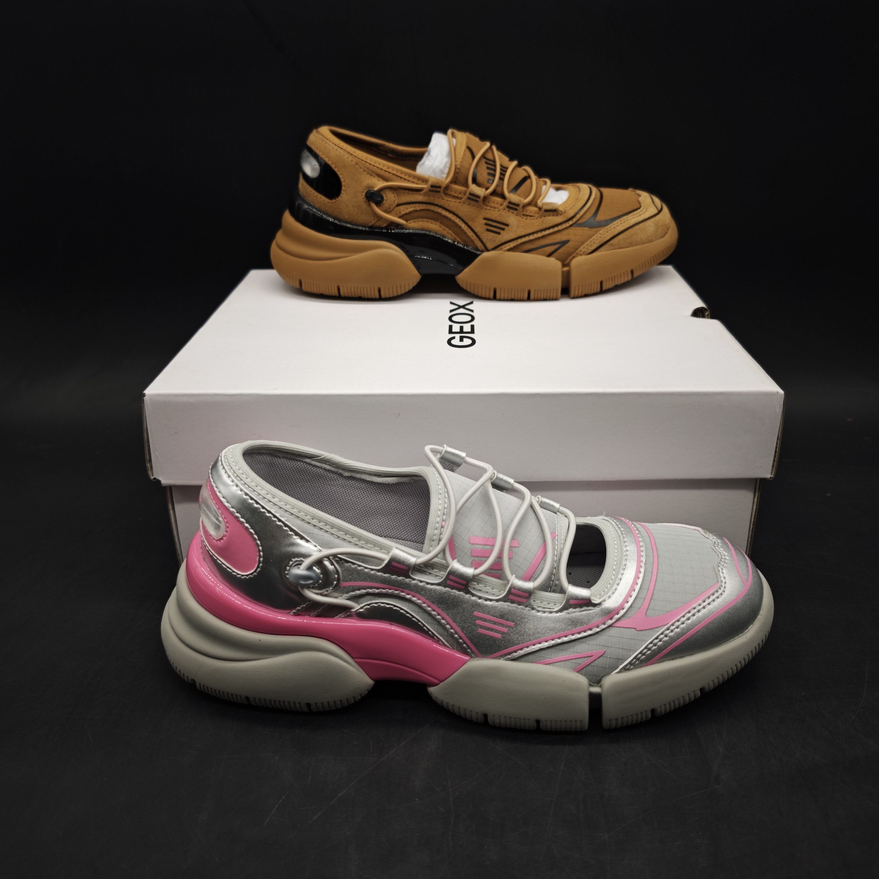 GEOX健乐士专柜撤柜女士通勤百搭舒适透气休闲鞋 151382-61/35,女鞋,老爹鞋,淘宝优惠券,粉丝福利购,淘宝优惠卷