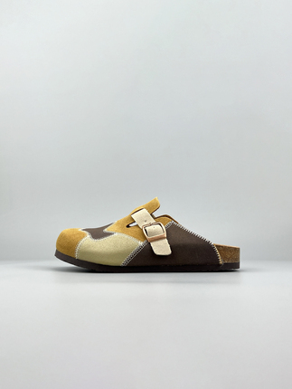 Foreign Trade Unisex Slip-On Mules, Lazy Slip-Ons for Outdoor Wear, Casual Birkenstock-Style Shoes, Retro Shopping and Beach Trendy Slippers