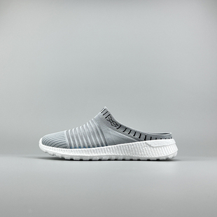 踩屎感外贸轻质男女鞋夏季透气网面一脚蹬两用休闲软底爆米花半拖