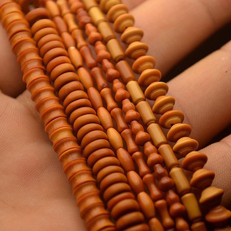 橄榄核算盘珠金刚配件星月菩提子