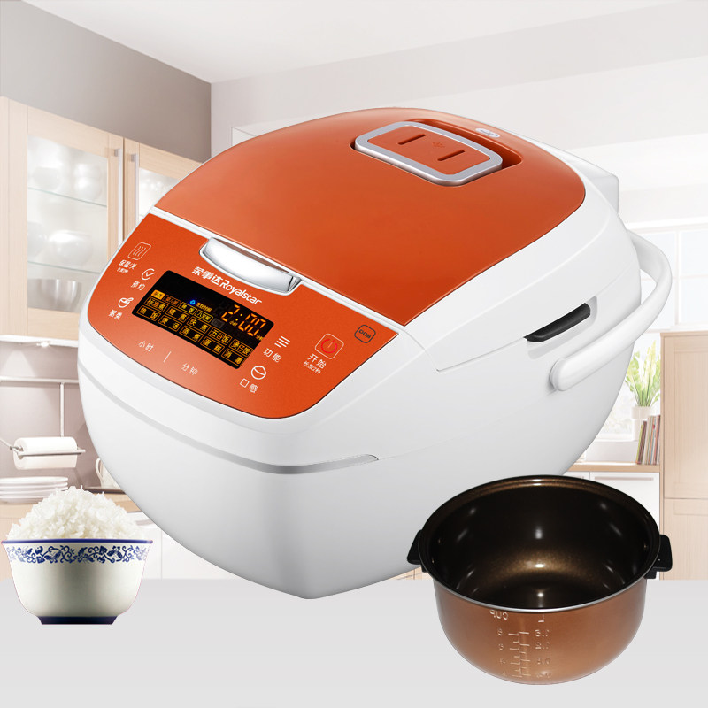 荣事达4L微电脑电饭煲RFB-M401家用西施煲多功能方型不粘锅煮饭锅