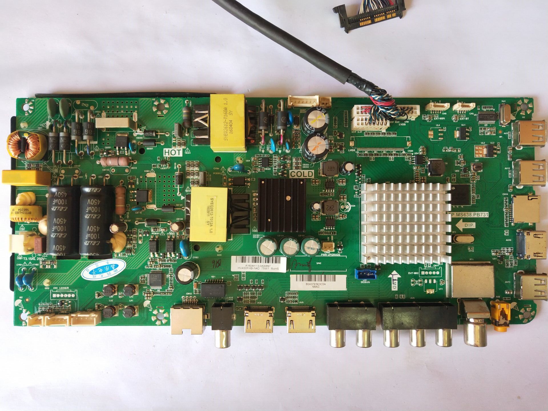 促销海尔LE43G310Z液晶电视主板TP.MS638.PB731屏BOEI430WU1现货