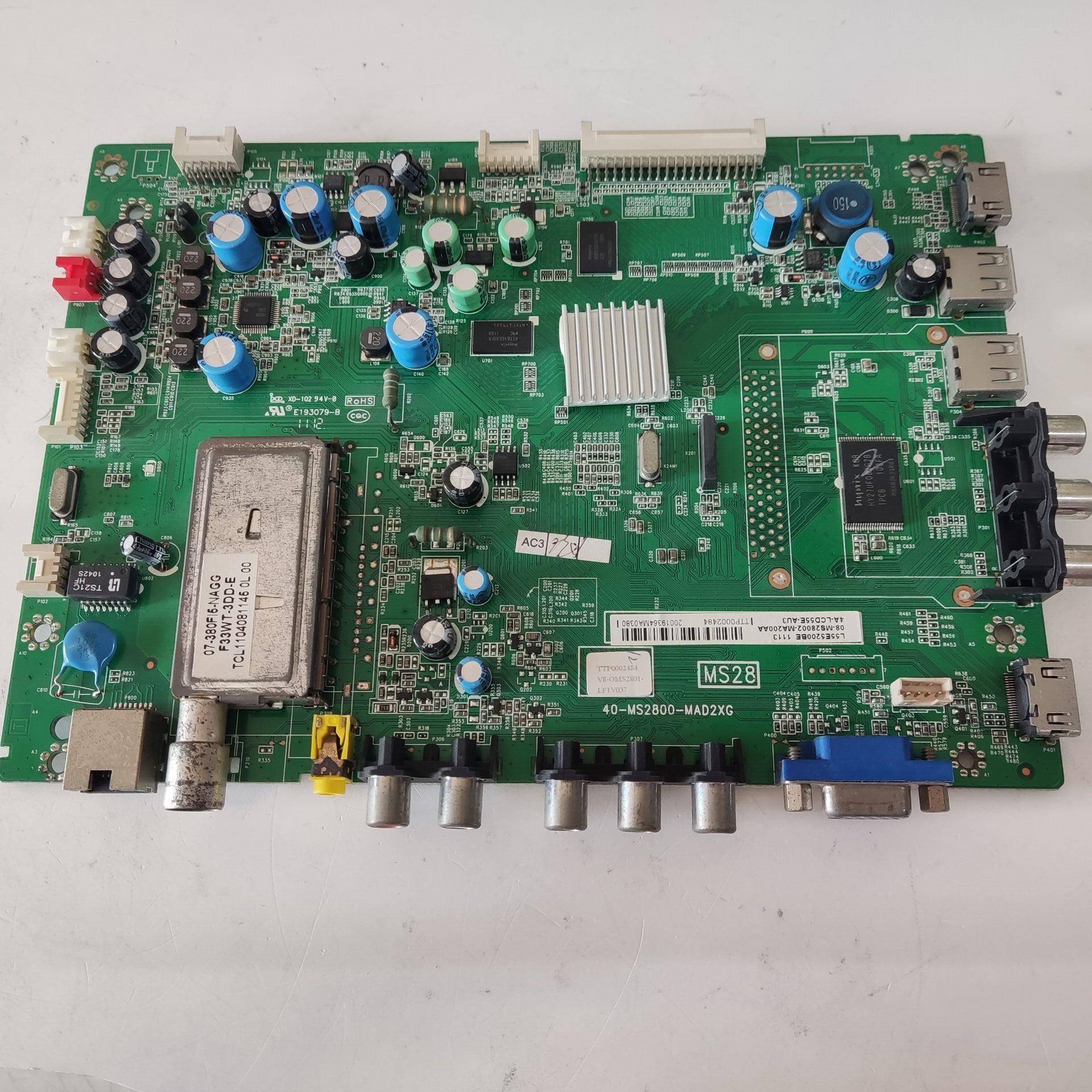 适用于TCL L55E5200BE主板40-MS2800-MAD2XG屏T546HW04实拍图现货