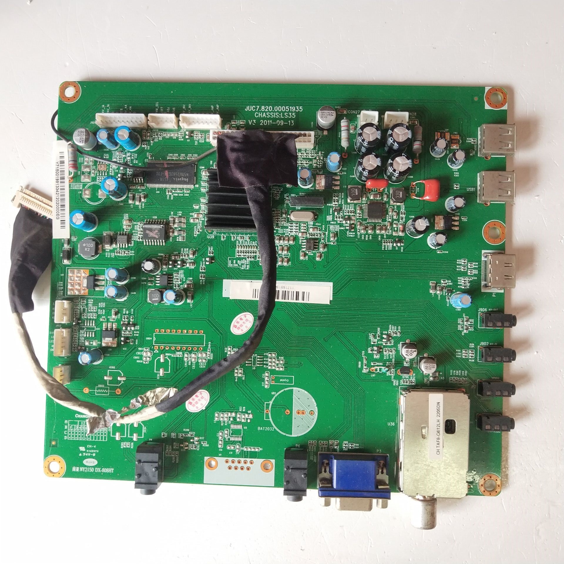 原装长虹LED32860iX主板JUC7.820.00051935屏T315XW06测试好发货
