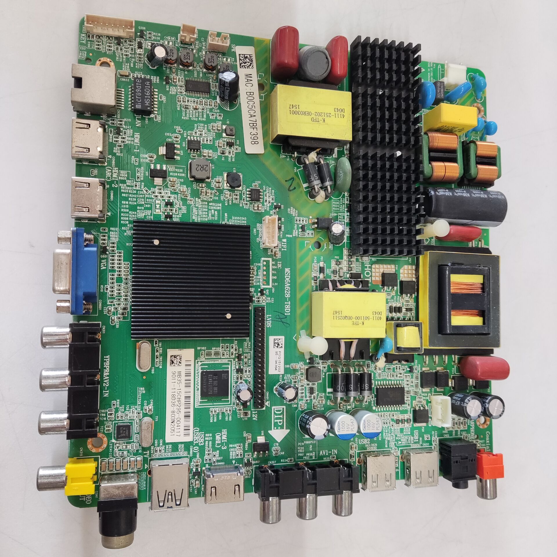 原装TCL LE49D8800液晶电视主板MSD6A628-T8D1配LG屏K490WD9