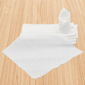 50条 餐饮小白方巾超细纤维不掉毛KTV一次性小毛巾酒店湿巾 单包装