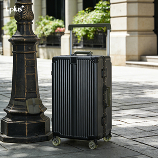 Lplus+行李箱旅行箱宽拉杆大容量28寸铝框结实耐用-H