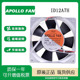 FAN TYPE 24V APOLLO 0.27A 12025 ID12A7H 12厘米金属耐高温风扇