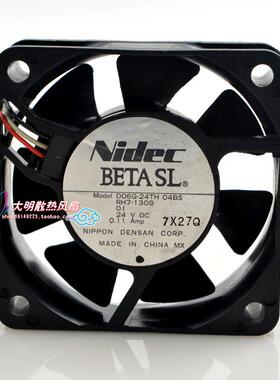 NIDEC D06G-24TH 04BS 24V 0.11A 6020 3线静音打印机 变频器风扇