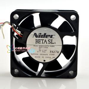 NIDEC D06G-24TH 04BS 24V 0.11A 6020 3线静音打印机 变频器风扇