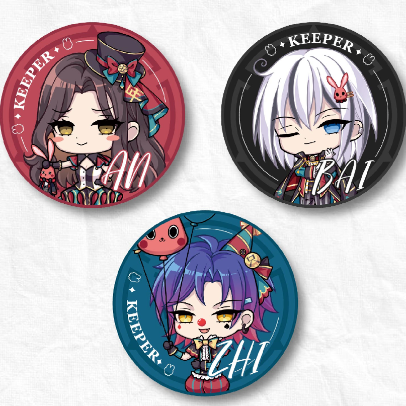 KP彩底双闪烫色徽章 整天摸鱼的三日坊主 奇迹乐园 露比特,模玩/动漫/周边/娃圈三坑/桌游,动漫挂件/文具,淘宝优惠券,粉丝福利购,淘宝优惠卷