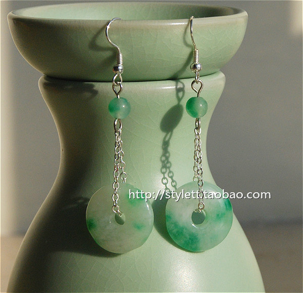 汉服配饰复古宫廷风平安扣耳坠