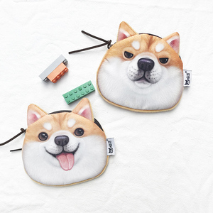 搞怪哈士奇零钱包硬币包