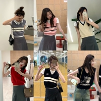 Осенний трикотажный жилет, бюстгальтер-топ, в корейском стиле