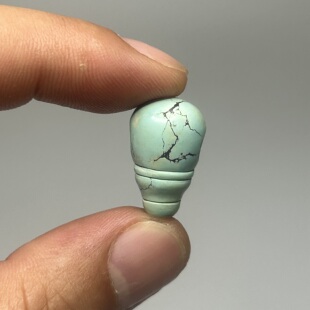 天然原矿绿松石一体佛头三通高瓷乌兰花diy配件金刚星月菩提配饰