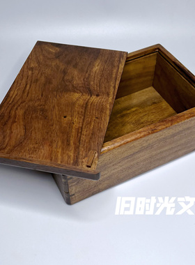 非洲黄花梨实木独板机关盒首饰盒复古鲁班盒珍宝收纳盒家用中国风