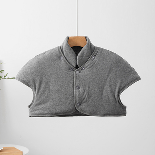 秋冬纯棉加厚护肩保暖睡觉男女中老年高领护颈椎坎肩居家防寒马甲