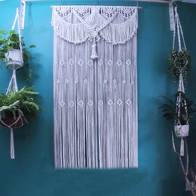 波西米亚编织ins风棉绳门帘
