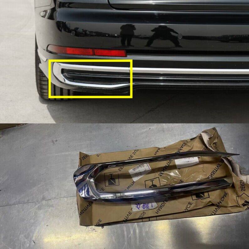 23-24新款?yuàn)W迪A8后保險(xiǎn)杠亮條A8L 后唇飾條電鍍亮條尾唇下巴后桿