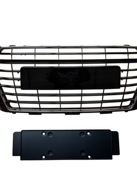 适用于奥迪TT前中网牌照板前散热器格栅牌照支架前脸饰框15-18款