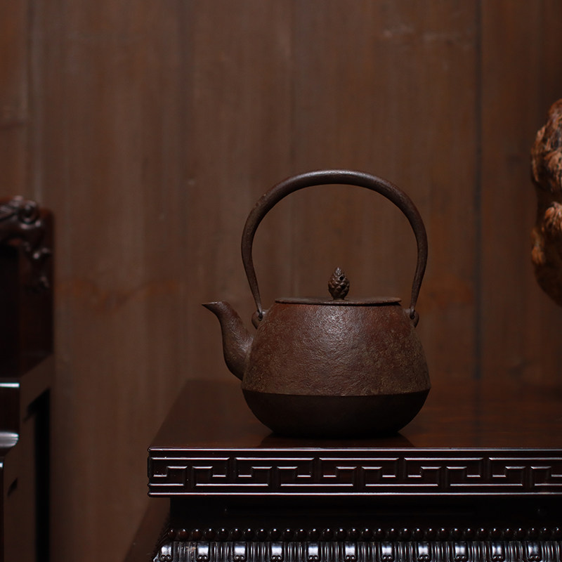 一器一记原装日本进口南部铁器虎茶壶