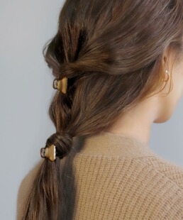 包拼邮 日本代购 ANEMONE 日系小抓夹小巧简单方形时尚个性百搭