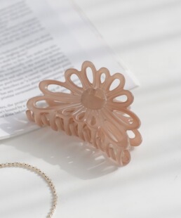 包拼邮 日本代购 ANEMONE 法式日系花朵镂空鲨鱼抓夹大号后脑勺