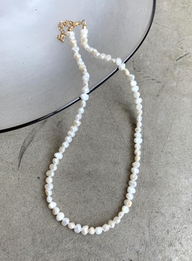 包拼邮日本代购 Libra Cue 日系新款淡水珍珠经典百搭项链