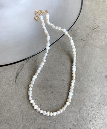 包拼邮日本代购 Libra Cue 日系新款淡水珍珠经典百搭项链